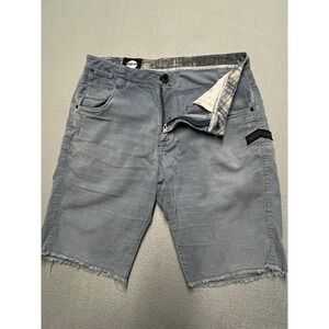 Rhythm Mens Corduroy Shorts Light Blue Frayed Hem The Sound of Change smal 28-29
